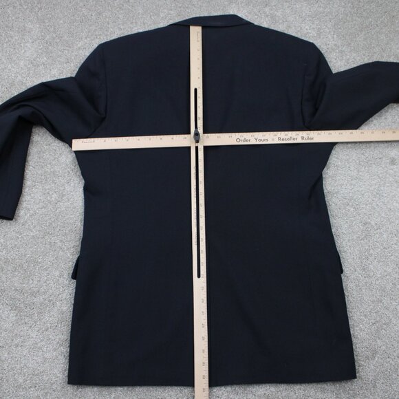 Jos. A. Bank Gordon Blazer Men 43 Long Blue 2 Button 100% Wool Sports Jacket - Picture 12 of 15